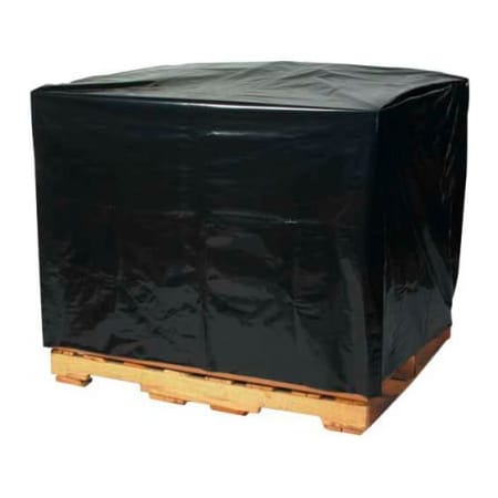 Box Packaging Pallet Covers 48W x 40D x 48H 3 Mil Black 50/Pack PC549